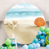 Aperturee - Shell And Starfish On The Beach Circle Backdrop